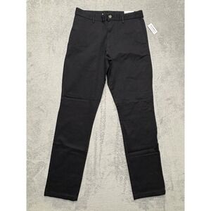 Old Navy Pants Mens Measured 31x30 Black Slim Built-In Flex Chino Stretch Cotton